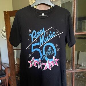 Roxy Music 50th Anniversary Black T-Shirt